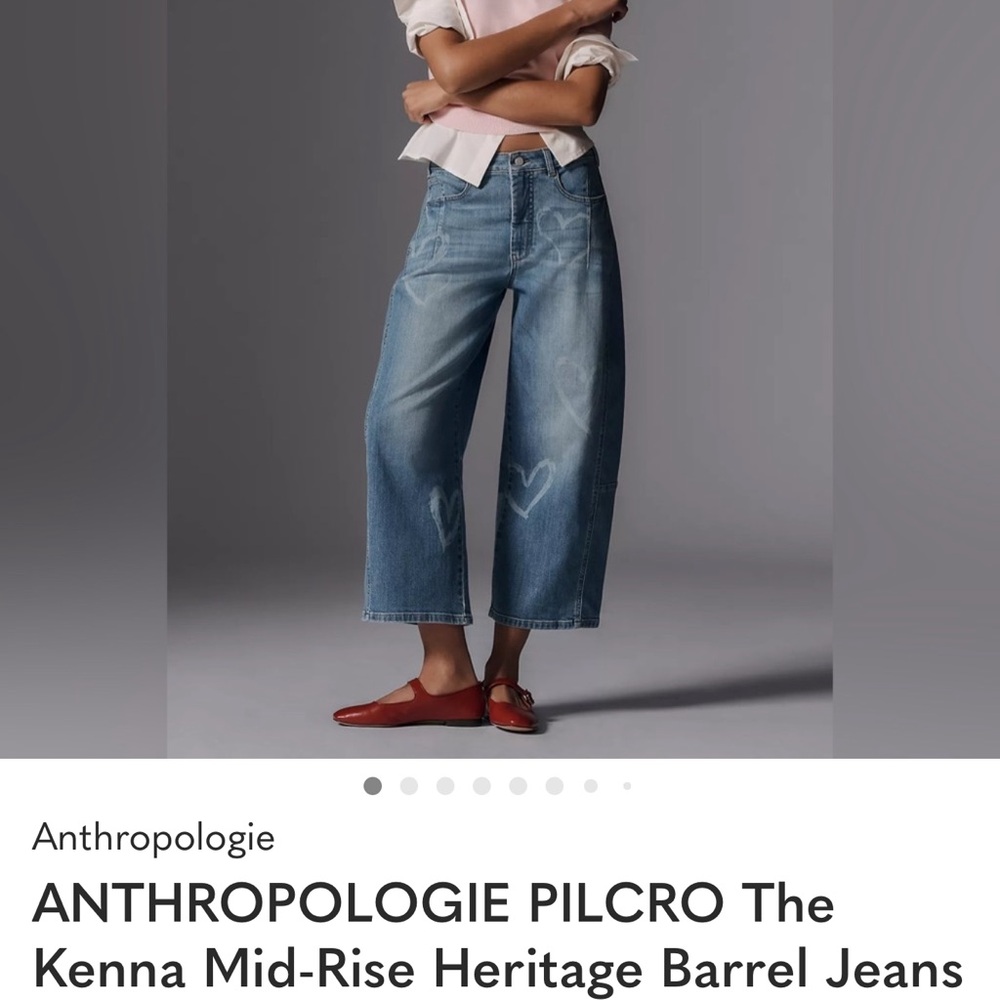 Pilcro Blue Wide-Leg Jeans
